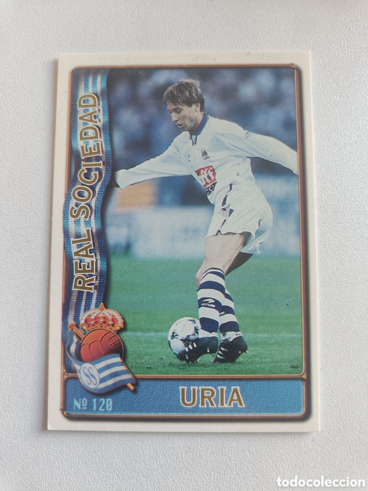 Cromos de F&uacute;tbol: Fichas liga 96 97 mundicromo real sociedad uria 120