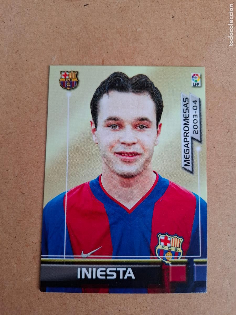 Cromos de F&uacute;tbol: MEGAFICHAS 2003 2004 03 04 - PANINI - 398 INIESTA ( ROOKIE ) - FC. BARCELONA (CM)