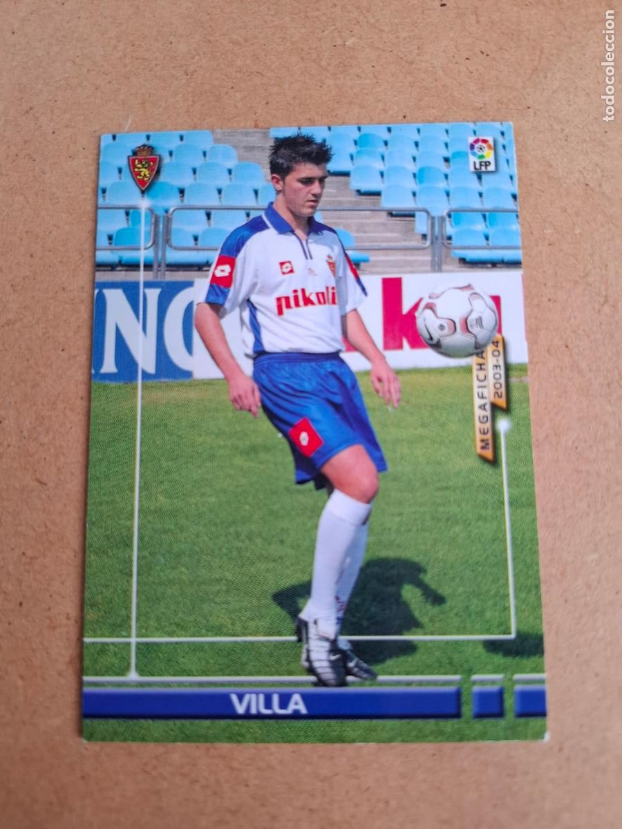 Fu&szlig;ball-Sticker: MEGAFICHAS 2003 2004 03 04 - PANINI - 447 VILLA ( ROOKIE ) - REAL ZARAGOZA (CM)