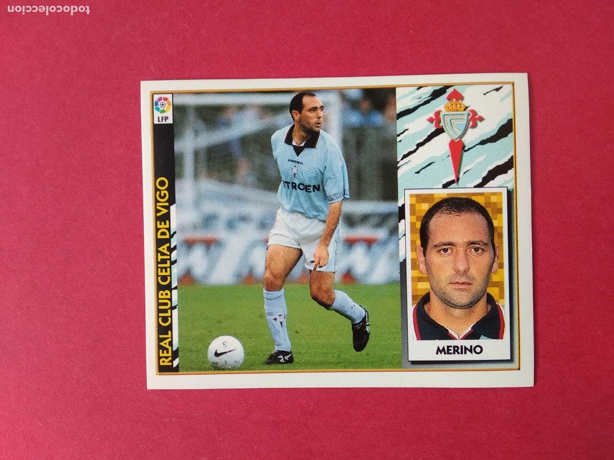 Fu&szlig;ball-Sticker: EDICIONES ESTE LIGA 97 98 1997 1998 CROMO NUNCA PEGADO BAJA CELTA DE VIGO , MERINO