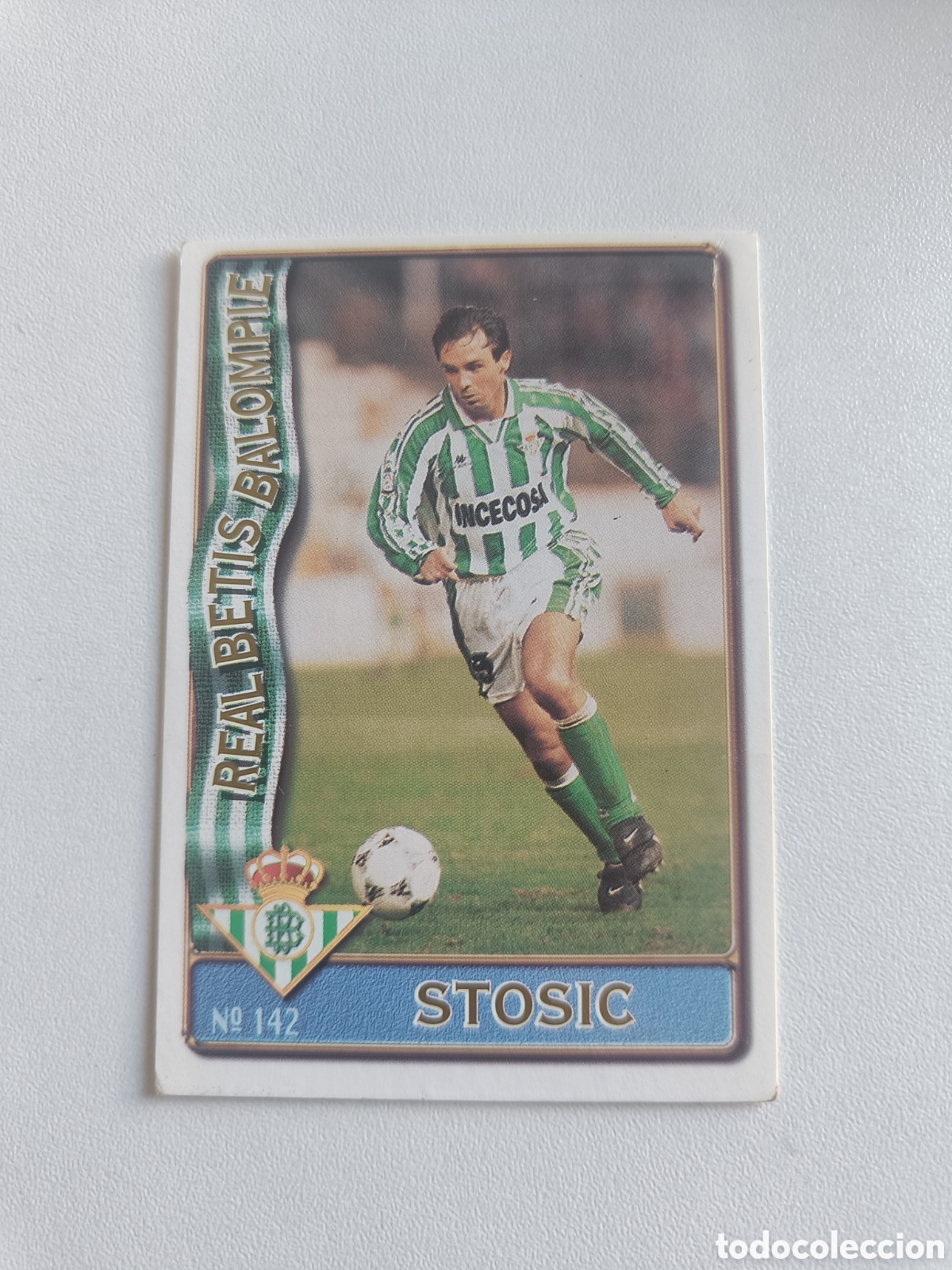 Cromos de Futebol: Fichas liga 96 97 mundicromo betis stosic 142