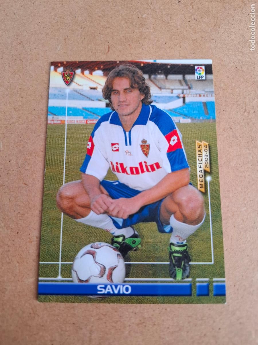 Fu&szlig;ball-Sticker: MEGAFICHAS 2003 2004 03 04 - PANINI - 456 SAVIO - REAL ZARAGOZA (CM)