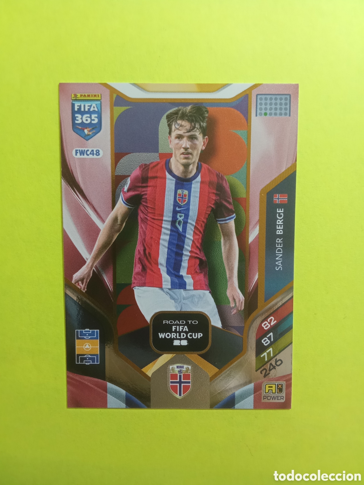 Fu&szlig;ball-Sticker: CROMO FWC 48 BERGE NORUEGA NORDIC EDITION FIFA 365 2026 ADRENALYN 25-26