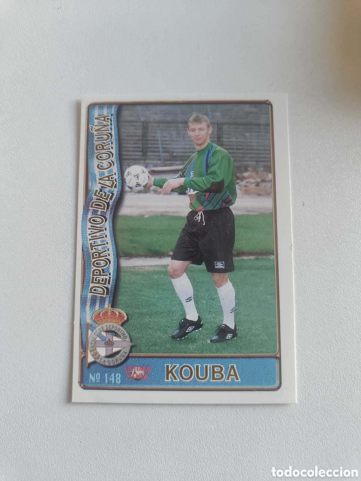 Football Stickers: Fichas liga 96 97 mundicromo depor kouba 148