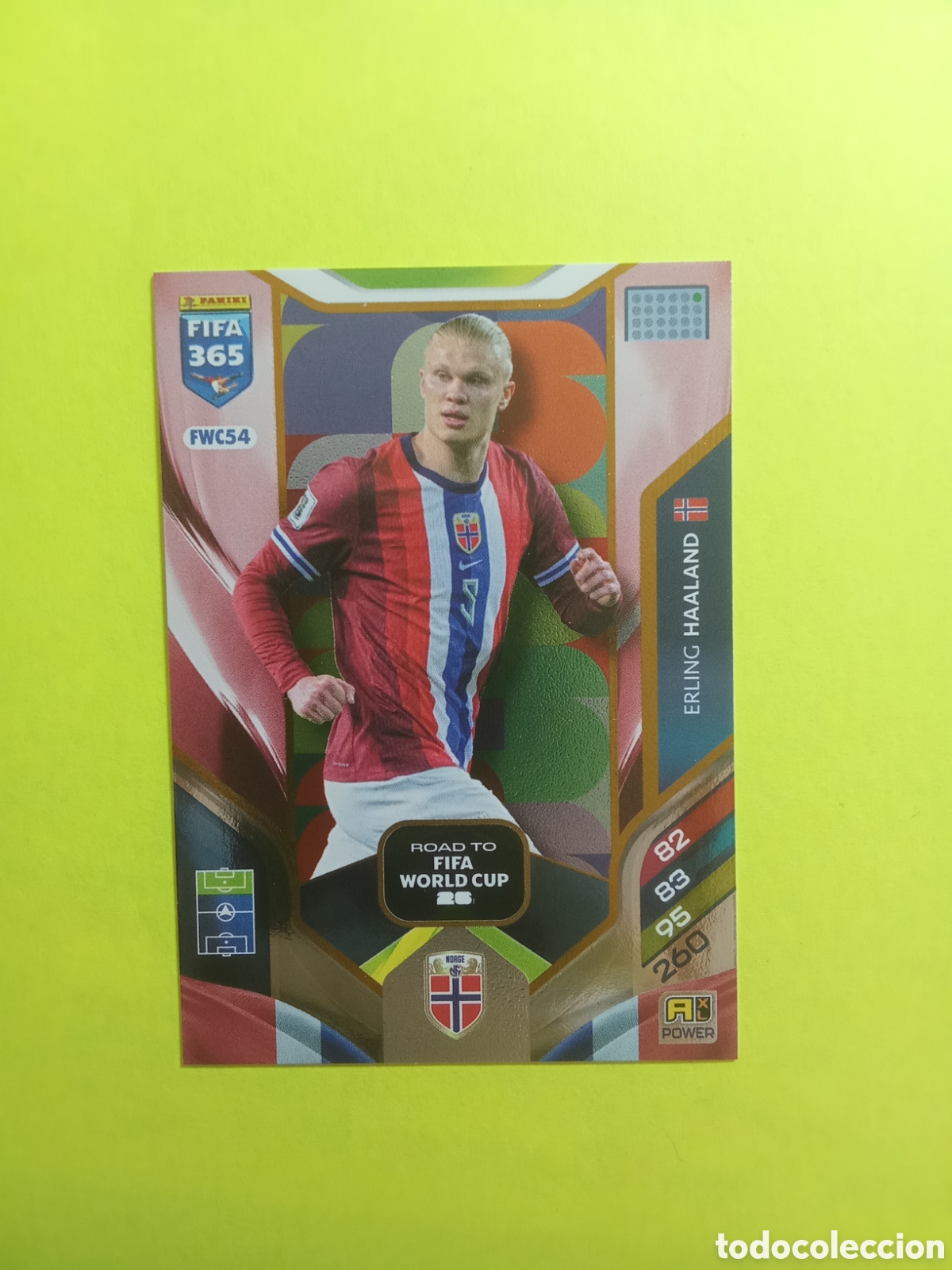 Football Stickers: CROMO FWC 54 HAALAND NORUEGA NORDIC EDITION FIFA 365 2026 ADRENALYN 25-26
