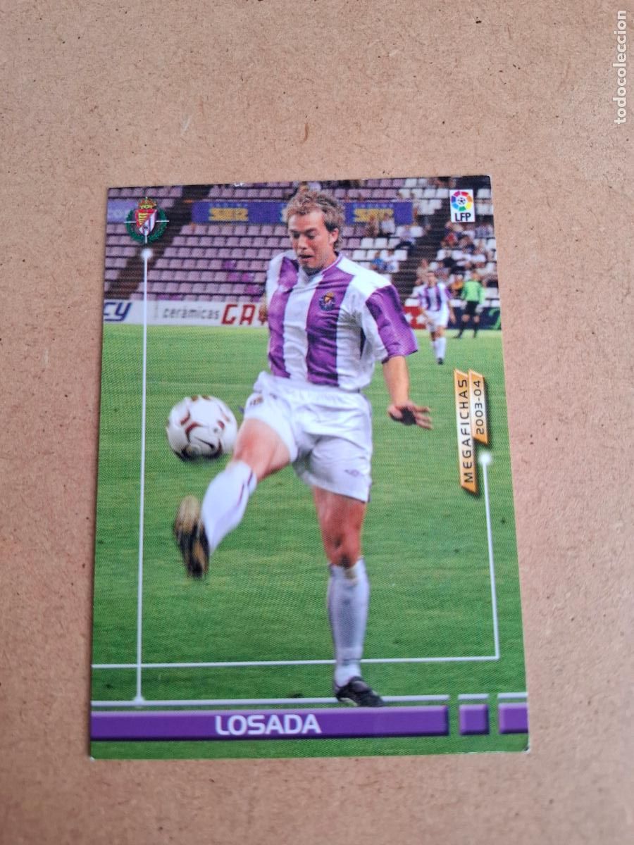 Cromos de Futebol: MEGAFICHAS 2003 2004 03 04 - PANINI - 471 LOSADA - REAL VALLADOLID (CM)