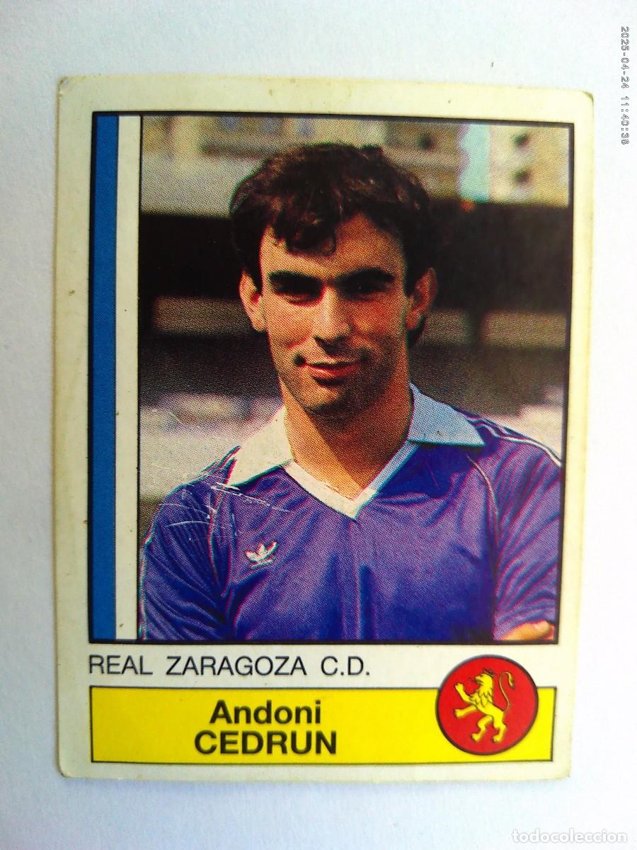 Cromos de F&uacute;tbol: CROMO DE FUTBOL 87 : N&ordm; 326 , ANDONI CEDRUN , REAL ZARAGOZA C.D. . DE PANINI