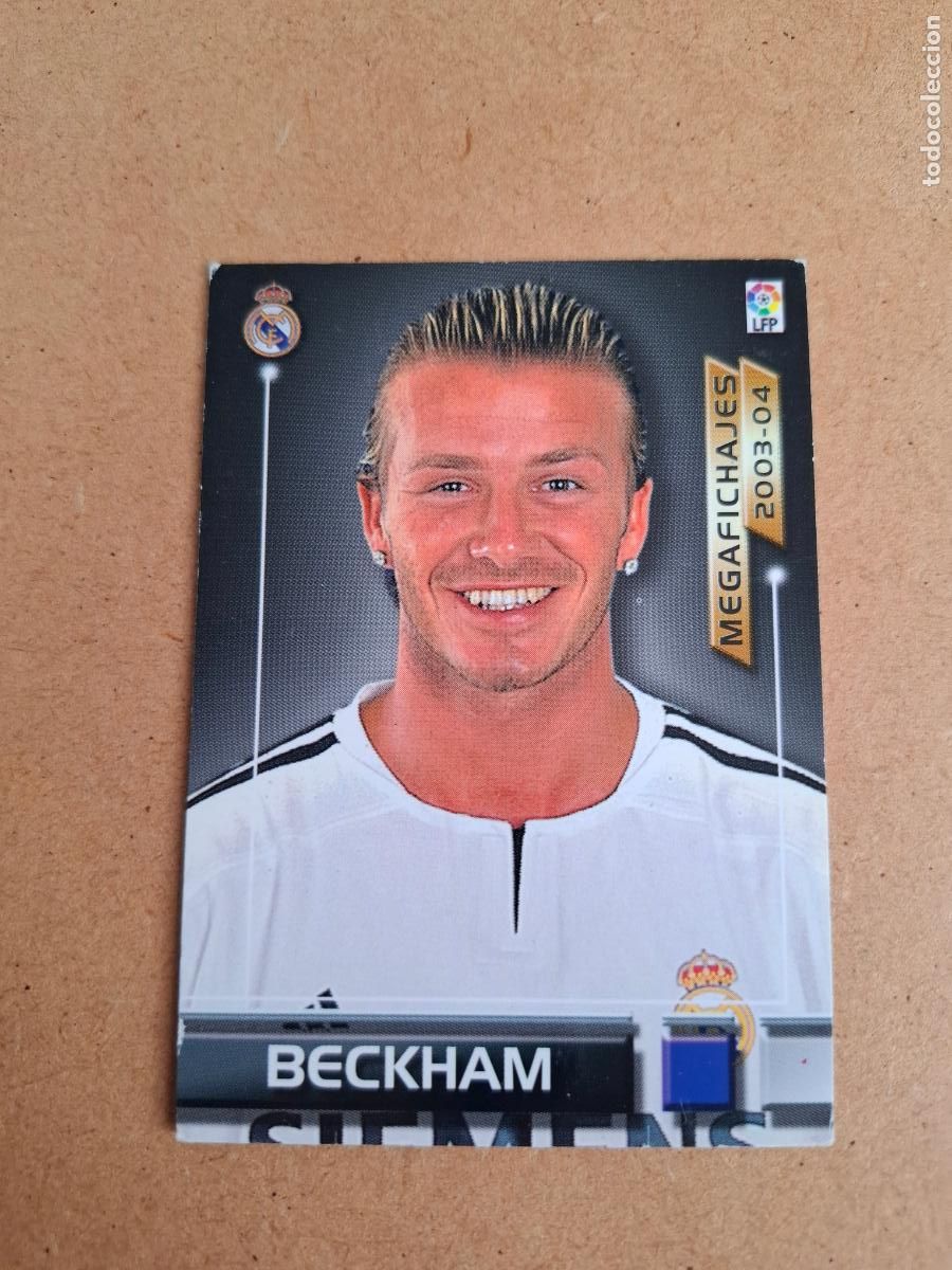 Football Stickers: MEGAFICHAS 2003 2004 03 04 - PANINI - 497 BECKHAM ( MEGAFICHAJES ) - REAL MADRID (CM)