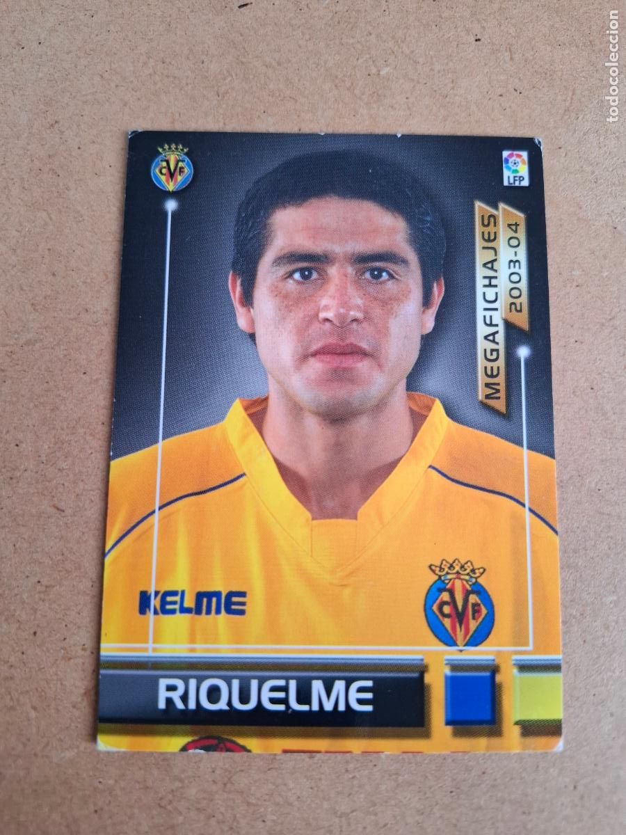 Cromos de F&uacute;tbol: MEGAFICHAS 2003 2004 03 04 - PANINI - 503 RIQUELME ( MEGAFICHAJES ) - VILLARREAL CF (CM)