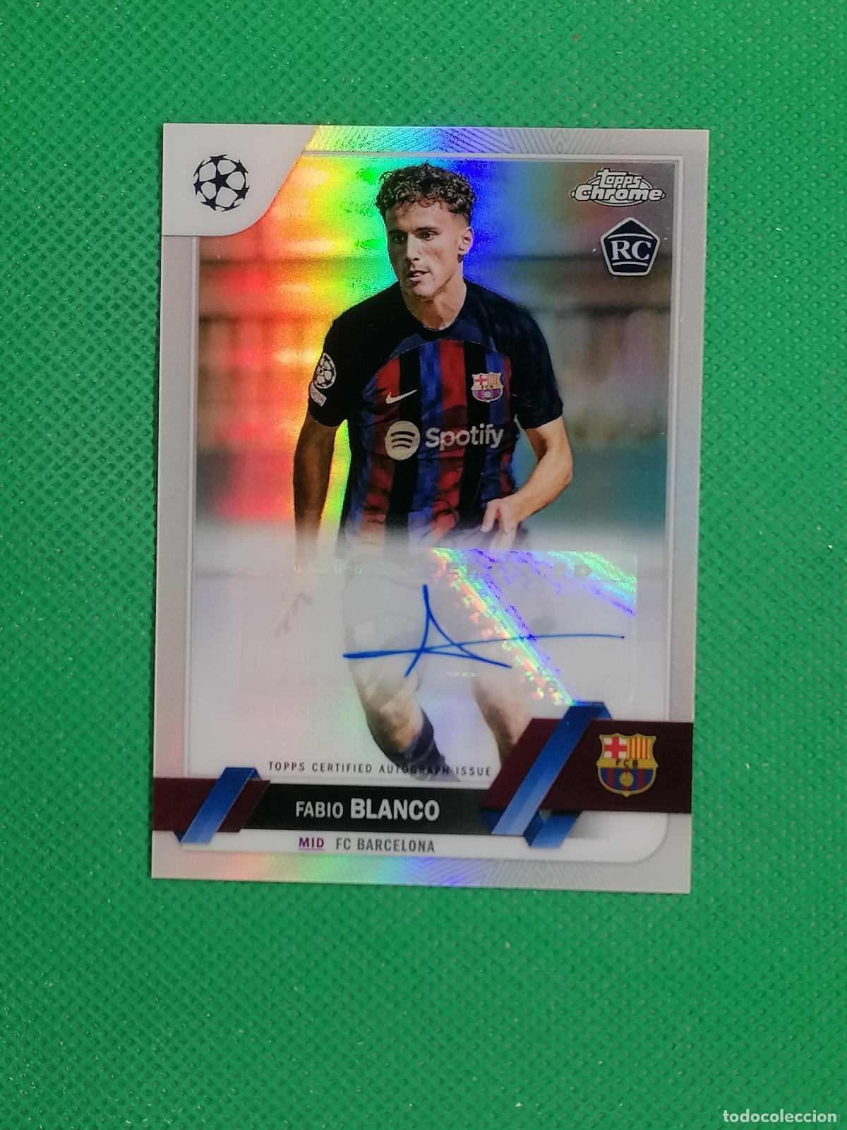 Cromos de F&uacute;tbol: CA-FB YUSUF DEMIR BARCELONA ROOKIE AUTO AUTOGRAFH FIRMA ⚽ TOPPS CHROME UCC 21 22 2021 2022 ⚽