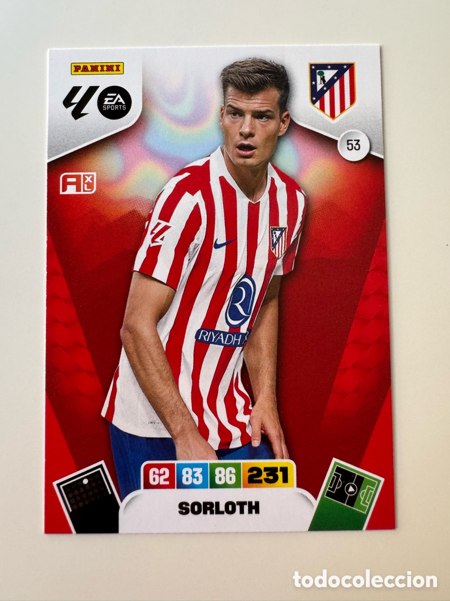 Fu&szlig;ball-Sticker: PANINI ADRENALYN XL LIGA EA SPORTS 2025-2026 25-26 &ndash; SORLOTH N&ordm; 53 Atl&eacute;tico de Madrid