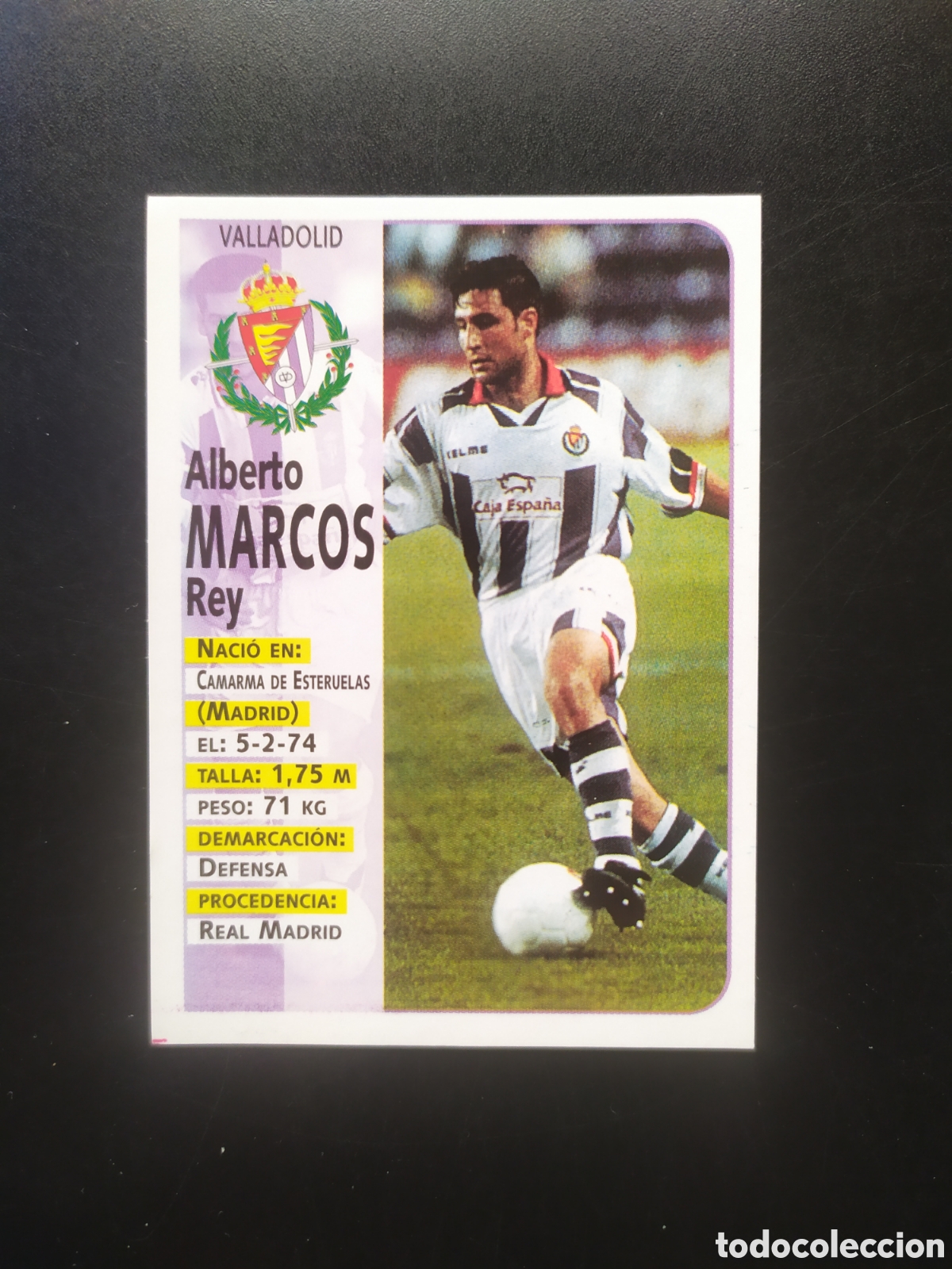 Fu&szlig;ball-Sticker: Liga 1998 1999 98 99 panini sports Marcos n&deg; 206 Valladolid