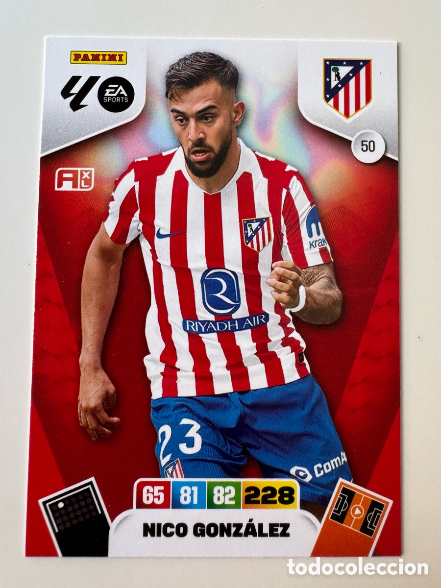 Figurine di Calcio: PANINI ADRENALYN XL LIGA EA SPORTS 2025-2026 25-26 &ndash; N&ordm; 50 &ndash; Nicol&aacute;s Gonz&aacute;lez Atl&eacute;tico de Madrid