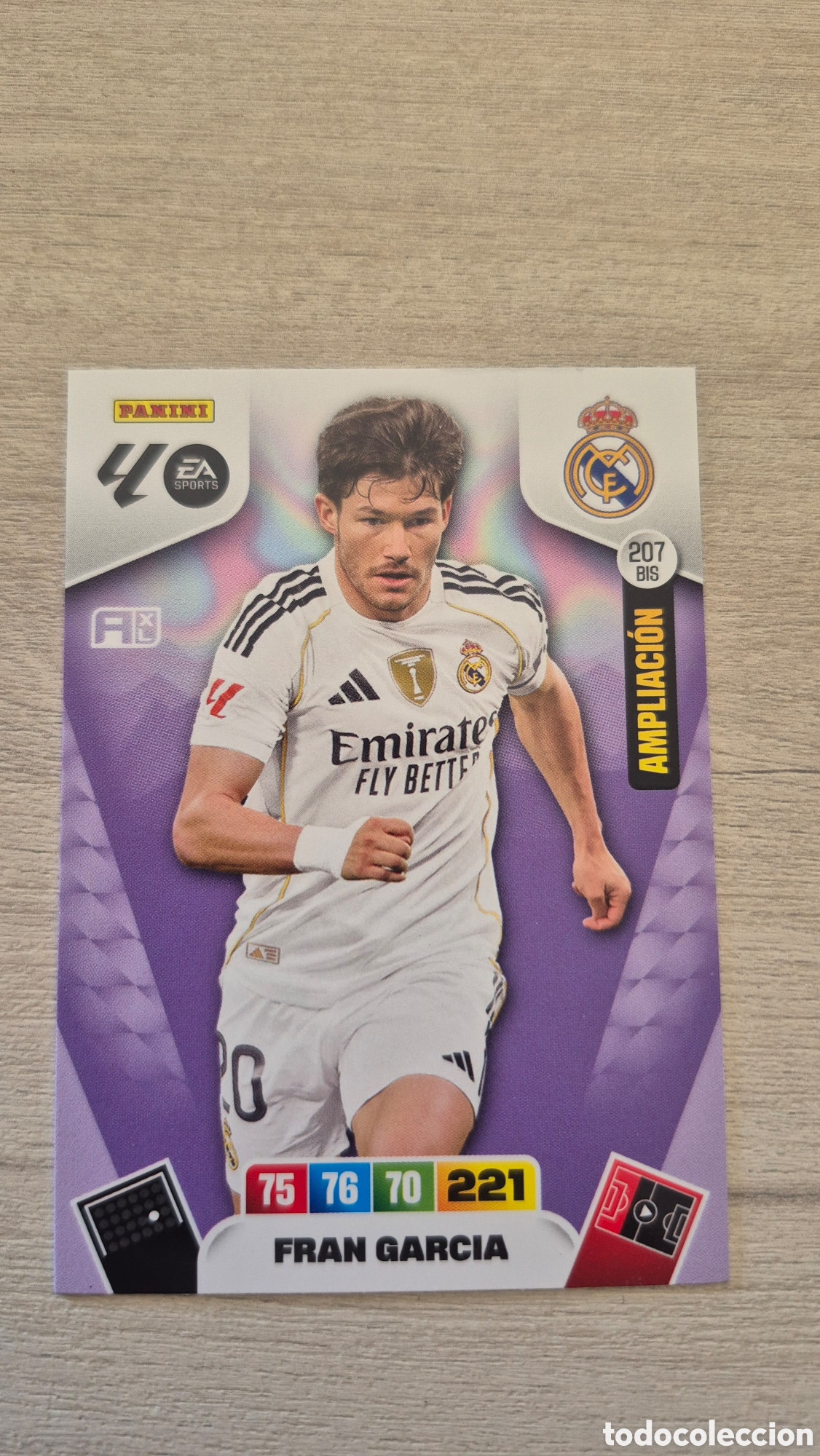 Figurine di Calcio: N&deg;207Bis Real Madrid Fran Garc&iacute;a Adrenalyn 25/26