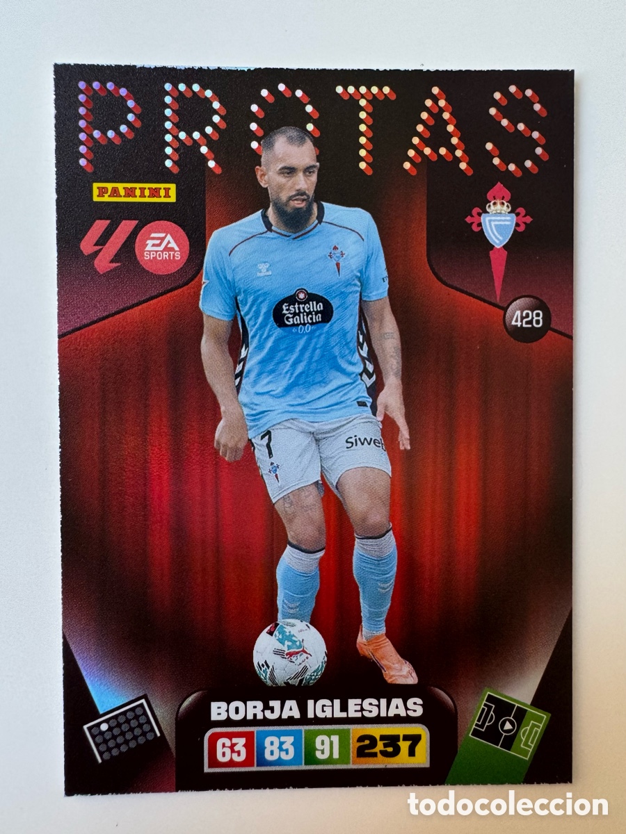Fu&szlig;ball-Sticker: PANINI ADRENALYN XL LIGA EA SPORTS 2025-2026 25-26 &ndash; PROTAS N&ordm; 428 &ndash; Borja Iglesias RC Celta de Vigo