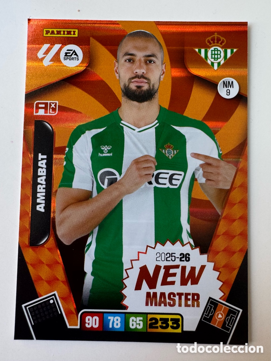 Fu&szlig;ball-Sticker: PANINI ADRENALYN XL LIGA EA SPORTS 2025-2026 25-26 &ndash; NEW MASTER N&ordm; 9 &ndash; Sofyan Amrabat
