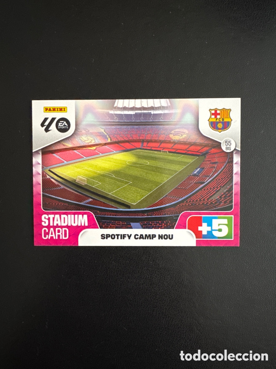 Cromos de F&uacute;tbol: ESTADIO CAMP NOU NUMERO 55 BIS ADRENALYN 2025 2026