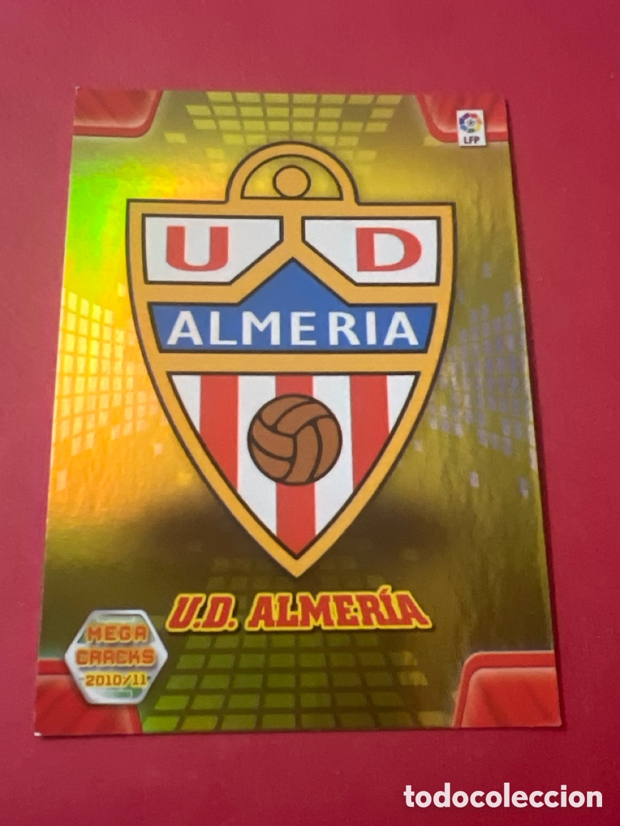 Cromos de F&uacute;tbol: A13. ESCUDO 1 (ALMERIA) PANINI MEGACRACKS 2010-2011 10 11 CROMO CARTA