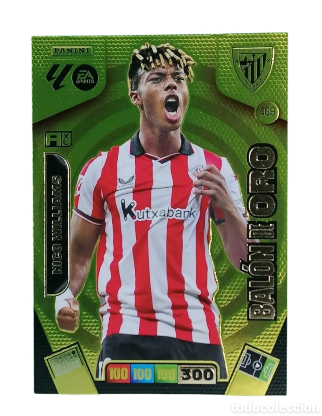 Figurine di Calcio: 469 NICO WILLIAMS (ATHLETIC CLUB DE BILBAO) BALON DE ORO , PANINI ADRENALYN XL 2025 2026