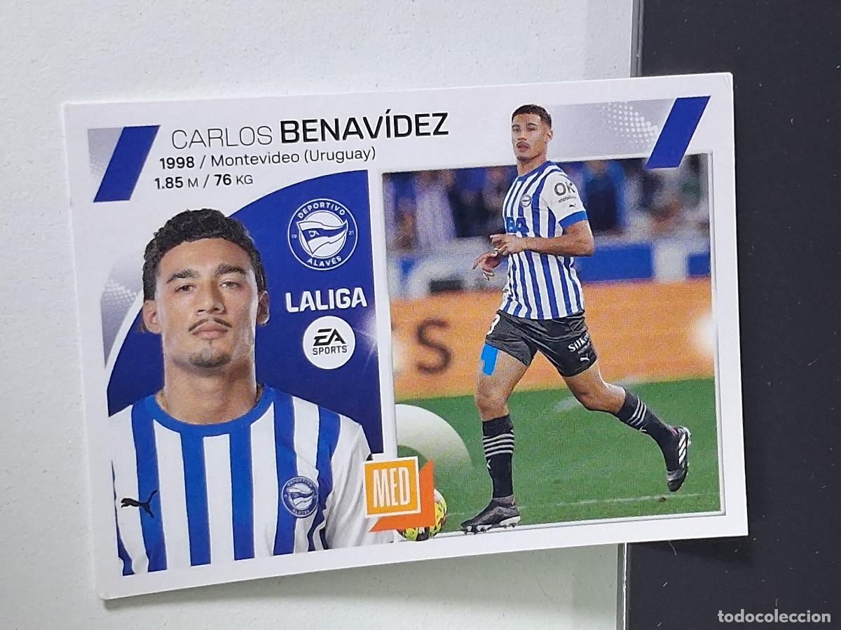 Cromos de F&uacute;tbol: A4 11 CARLOS BENAVIDEZ ALAVES PANINI LIGA ESTE 2023 2024 23 24 LALIGA EA SPORTS