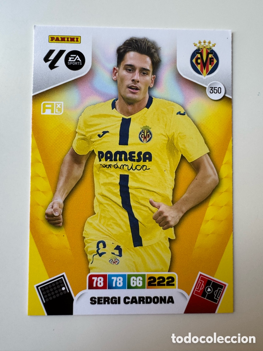 Cromos de F&uacute;tbol: PANINI ADRENALYN XL LIGA EA SPORTS 2025-2026 25-26 &ndash; N&ordm; 350 &ndash; Sergi Cardona Villarreal CF