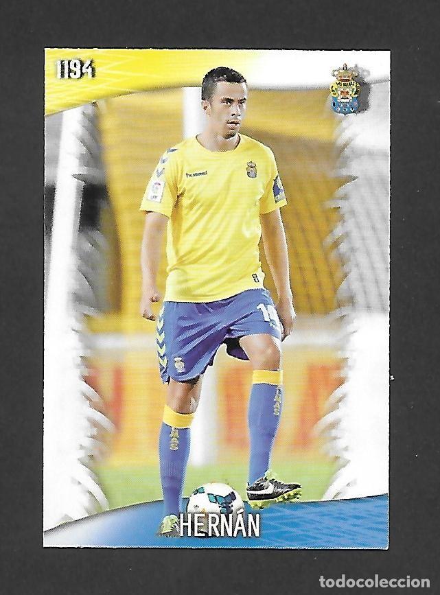 Football Stickers: 1194 HERNAN (U.D LAS PALMAS) ULTIMA HORA III , MUNDICROMO QUIZ GAME PLATINUM LIGA 2013 2014