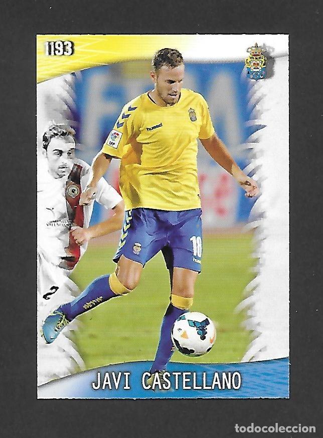Football Stickers: 1193 JAVI CASTELLANO (U.D LAS PALMAS) ULTIMA HORA III , MUNDICROMO QUIZ GAME PLATINUM LIGA 2013 2014