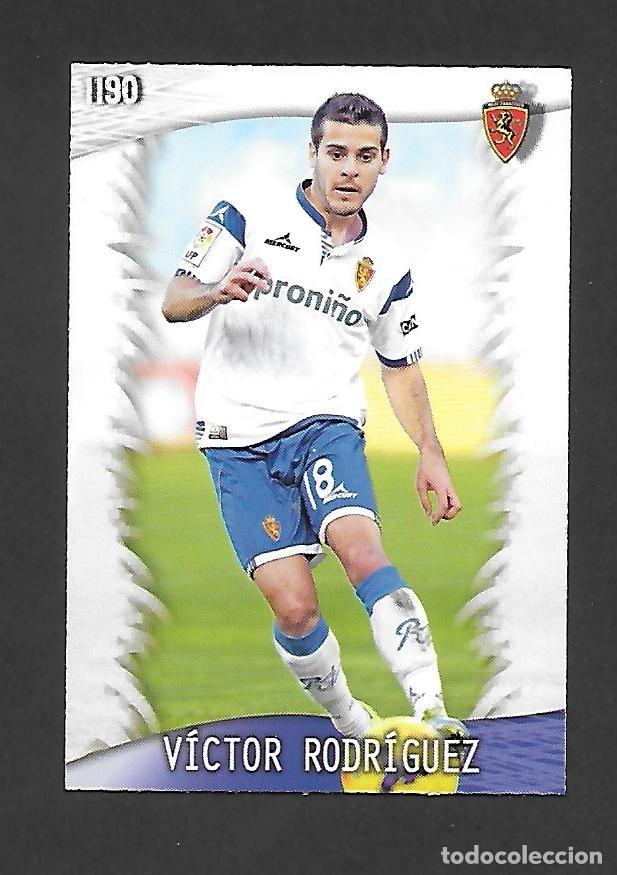 Cromos de F&uacute;tbol: 1190 VICTOR RODRIGUEZ (REAL ZARAGOZA) ULTIMA HORA III , MUNDICROMO QUIZ GAME PLATINUM LIGA 2013 2014