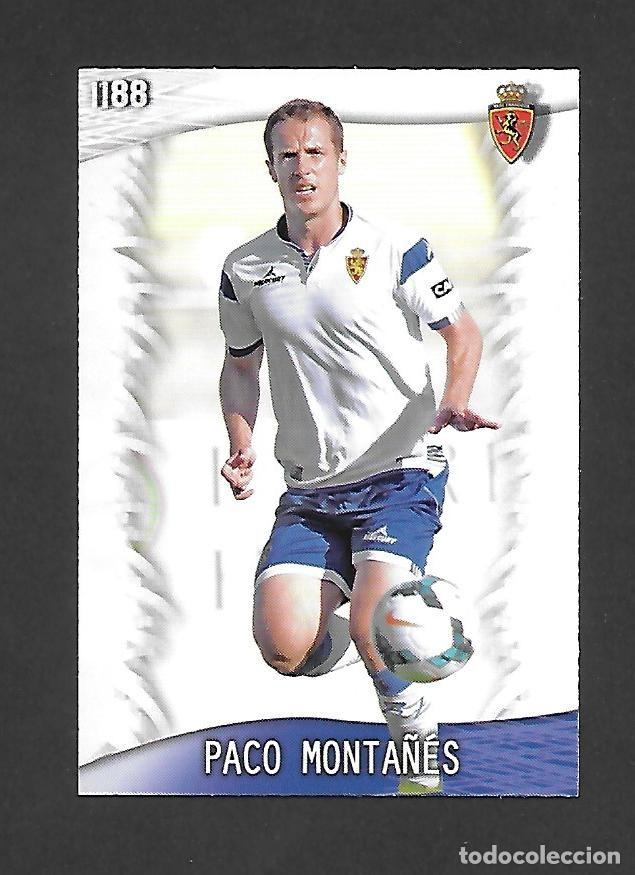 Cromos de F&uacute;tbol: 1188 PACO MONTA&Ntilde;ES (REAL ZARAGOZA) ULTIMA HORA III , MUNDICROMO QUIZ GAME PLATINUM LIGA 2013 2014
