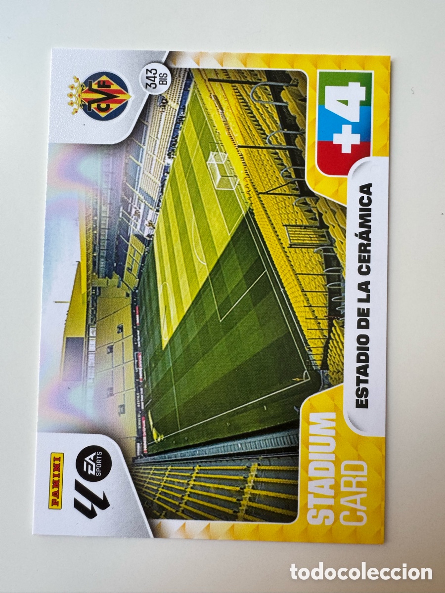 Cromos de F&uacute;tbol: PANINI ADRENALYN XL LIGA EA SPORTS 2025-2026 25-26 &ndash; ESTADIO N&ordm; 343 BIS &ndash; la Cer&aacute;mica Villarreal CF