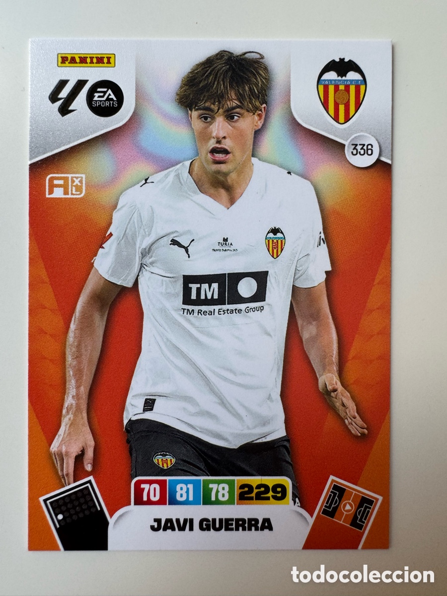 Football Stickers: PANINI ADRENALYN XL LIGA EA SPORTS 2025-2026 25-26 &ndash; N&ordm; 336 &ndash; Javi Guerra Valencia CF