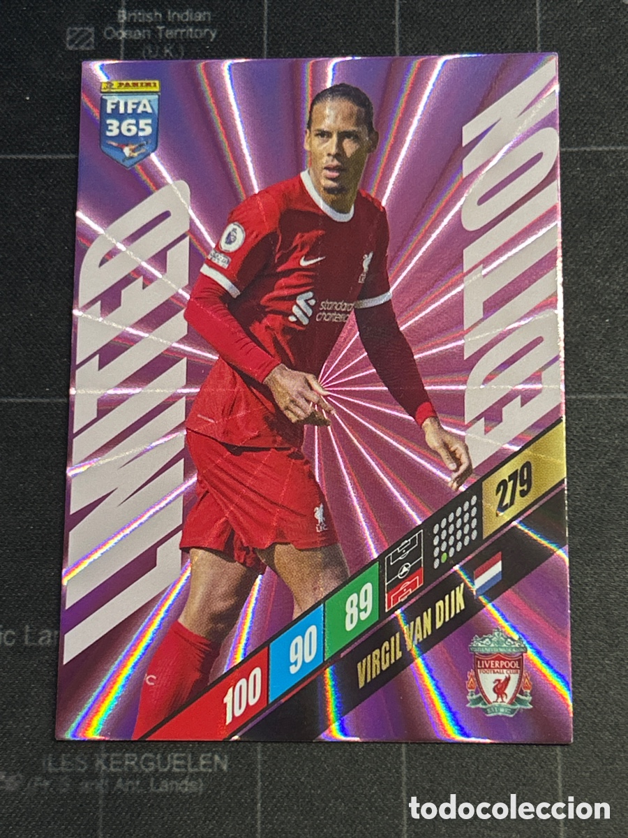 Cromos de Futebol: VIRGIL VAN DIJK (LIVERPOOL) LIMITED EDITION PANINI ADRENALYN XL FIFA 365 2024 24
