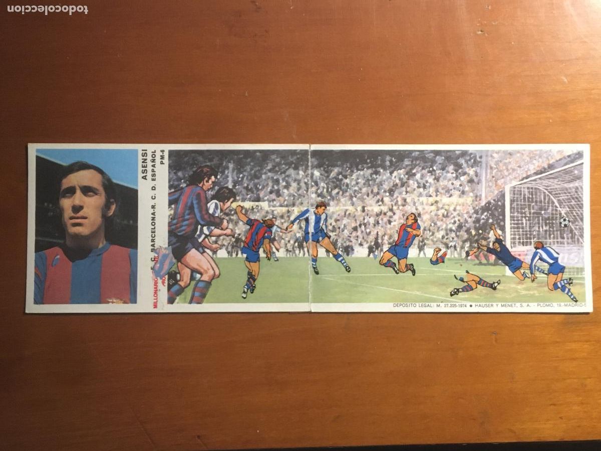Football Stickers: asensi futbol club barcelona cromo futbol en accion original