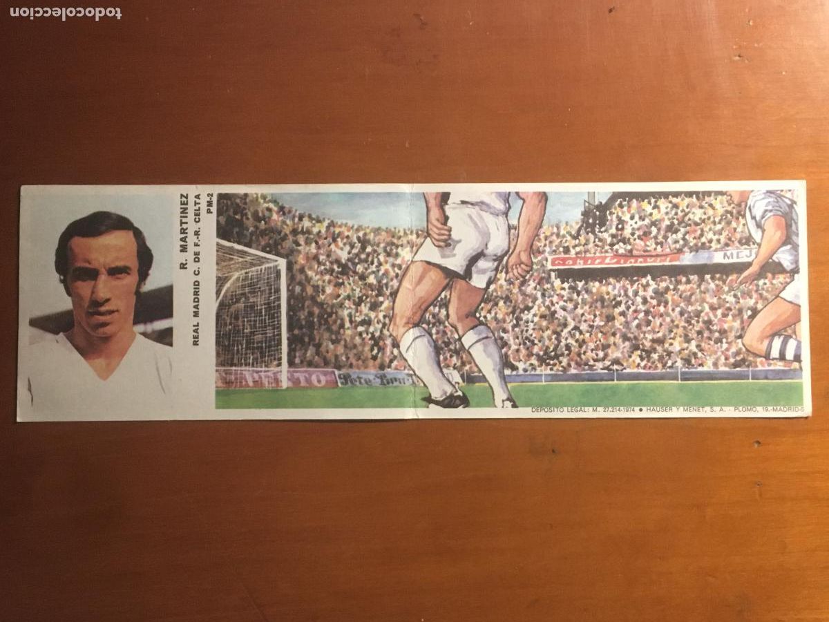 Football Stickers: roberto martinez real madrid cromo futbol en accion original