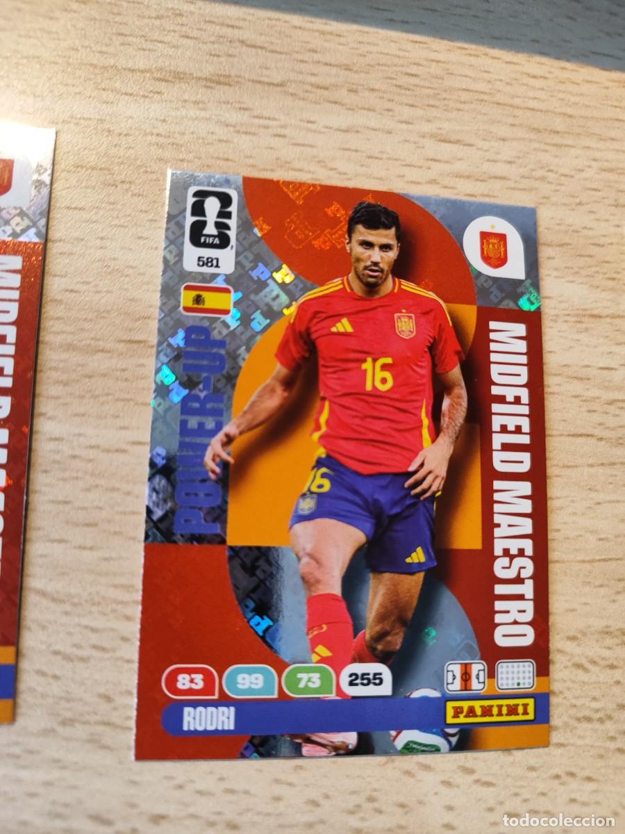 Figurine di Calcio: 581 WORLD CUP 2026 RODRI ESPA&Ntilde;A MIDFIELD MAESTRO ADRENALYN MUNDIAL PANINI 26