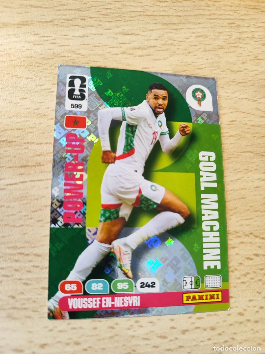 Cromos de F&uacute;tbol: 599 WORLD CUP 2026 YOUSSEF EN-NESYRI MARRUECOS GOAL MACHINE ADRENALYN MUNDIAL PANINI 26