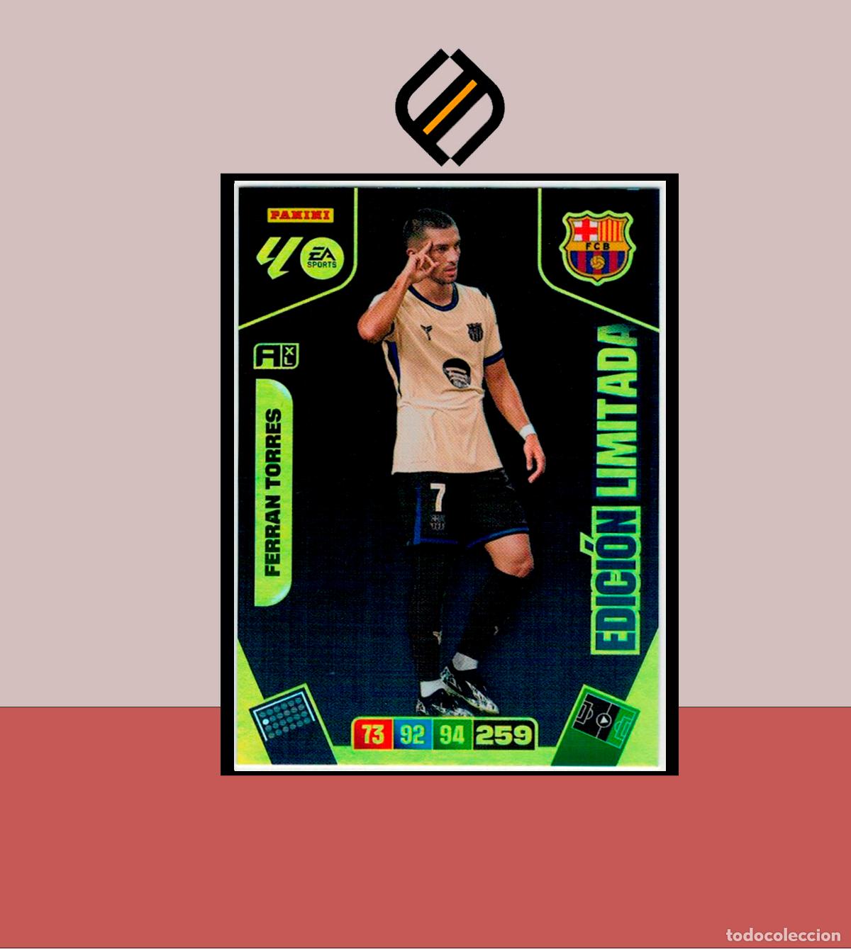 Fu&szlig;ball-Sticker: ADRENALYN XL 2025 2026 PANINI FERRAN TORRES BARCELONA BAR&Ccedil;A EDICI&Oacute;N LIMITADA CARD SOBRE PREMIUM LIGA