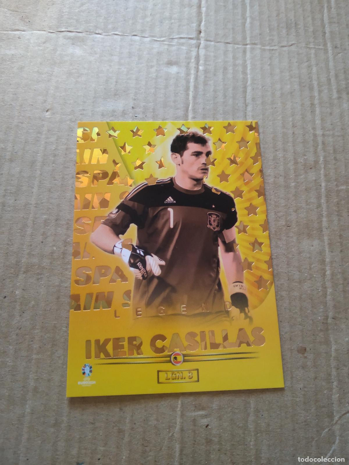 Cromos de F&uacute;tbol: LGN 8 IKER CASILLAS ESPA&Ntilde;A LEGEND LEYENDA CROMO FUTBOL EURO 2024 EUROCOPA FLASH EDITION