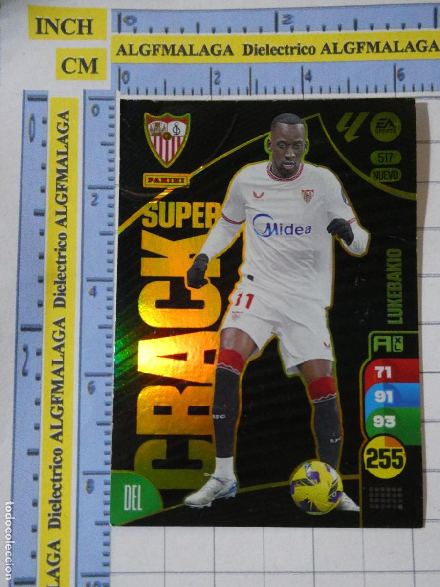Fu&szlig;ball-Sticker: CROMO TRADING CARD ADRENALYN XL 2024 2025. 517 SUPER CRACK NUEVO SEVILLA FC LUKEBAKIO