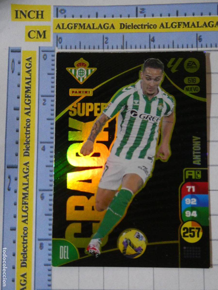 Fu&szlig;ball-Sticker: CROMO TRADING CARD ADRENALYN XL 2024 2025. 516 SUPER CRACK NUEVO BETIS ANTHONY