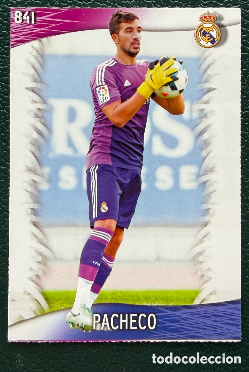 Figurine di Calcio: 841 PACHECO REAL MADRID CASTILLA FICHAS ALBUM MUNDICROMO 2013 2014 13 14