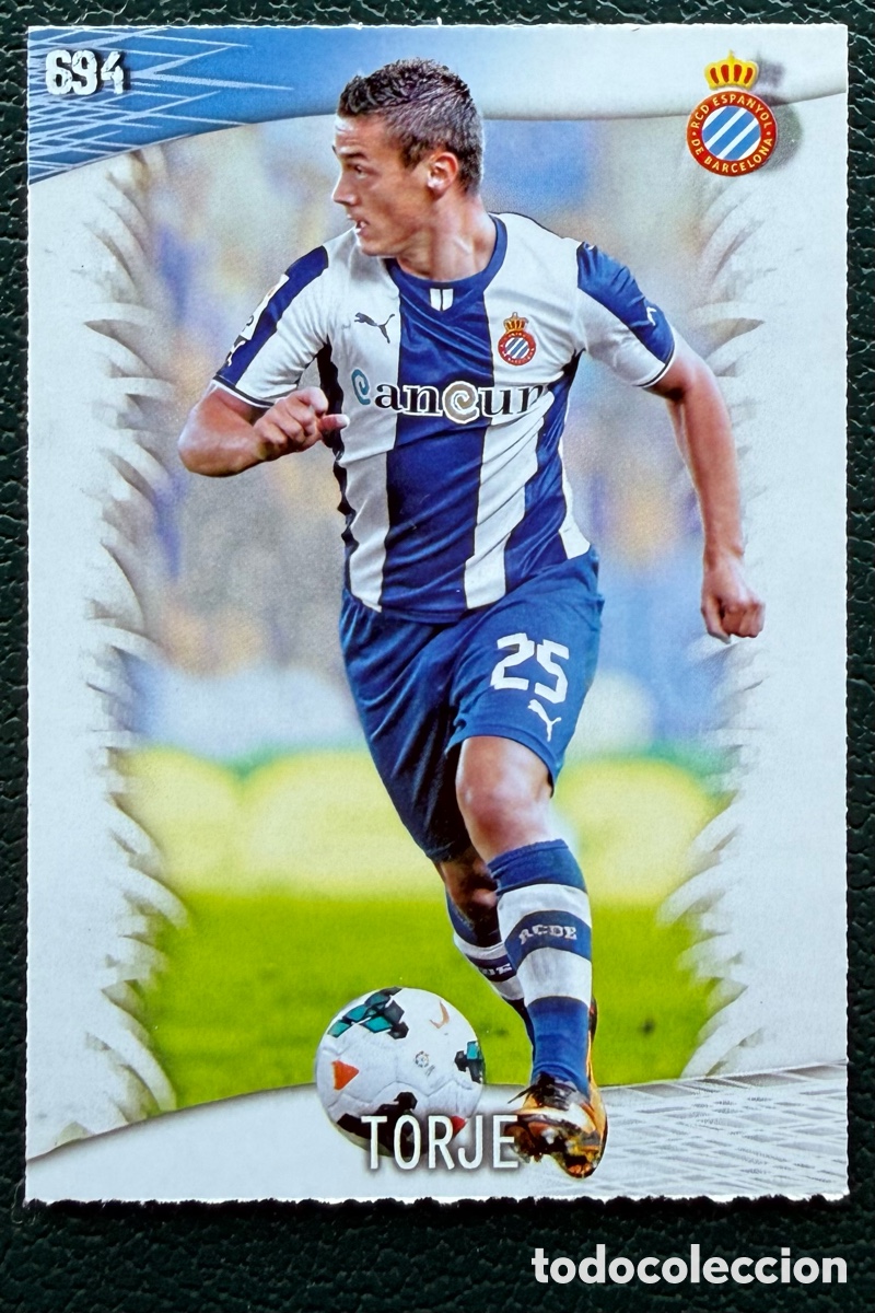 Cartes &agrave; collectionner de Football: 694 TORJE RCD ESPANYOL FICHAS ALBUM MUNDICROMO 2013 2014 13 14
