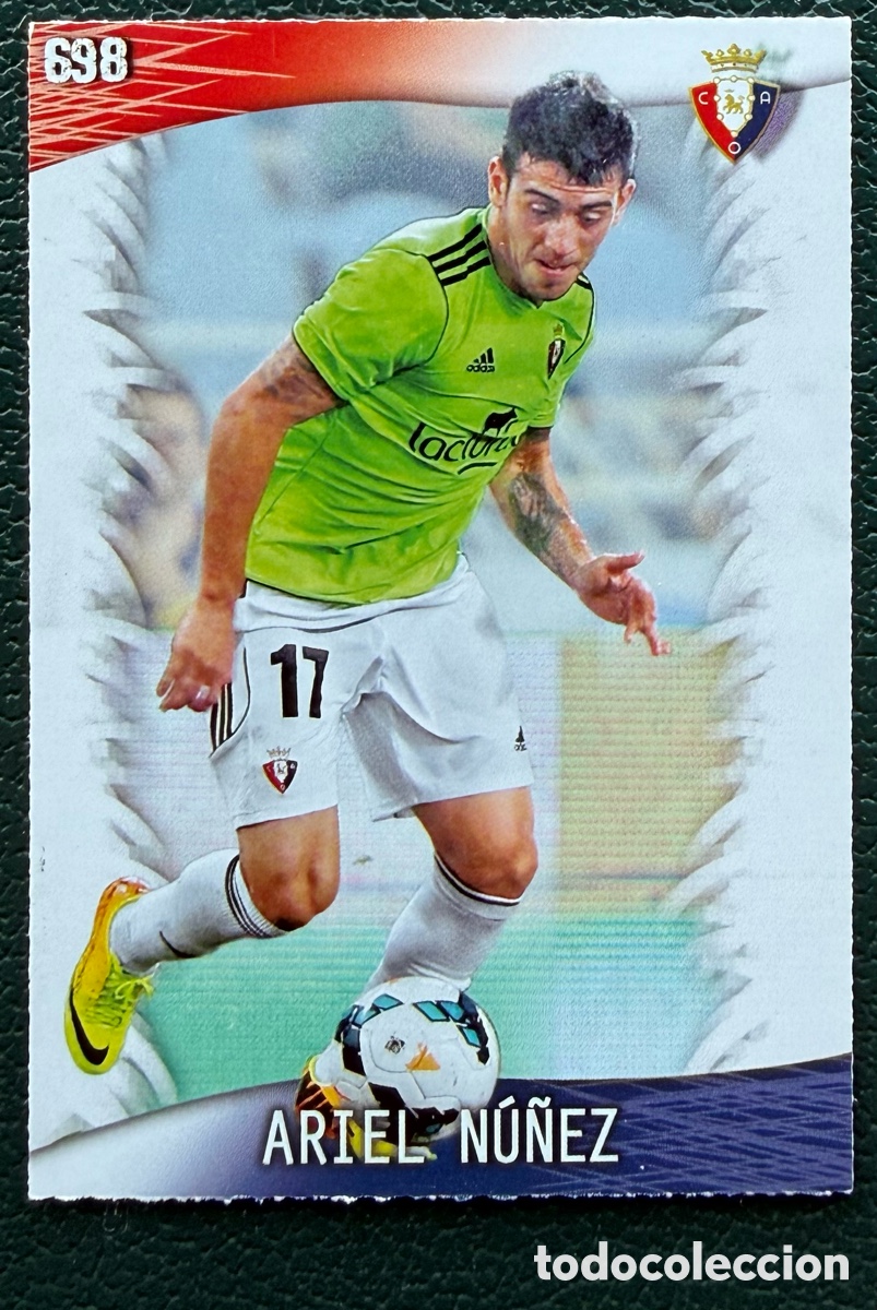 Cartes &agrave; collectionner de Football: 698 ARIEL NU&Ntilde;EZ CA OSASUNA FICHAS ALBUM MUNDICROMO 2013 2014 13 14