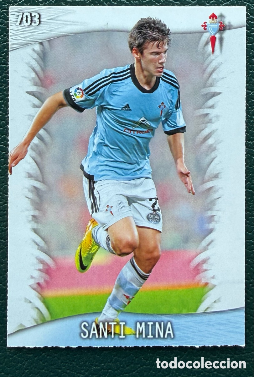 Fu&szlig;ball-Sticker: 703 SANTI MINA CELTA DE VIGO FICHAS ALBUM MUNDICROMO 2013 2014 13 14