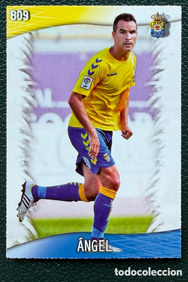 Figurine di Calcio: 809 ANGEL UD LAS PALMAS FICHAS ALBUM MUNDICROMO 2013 2014 13 14
