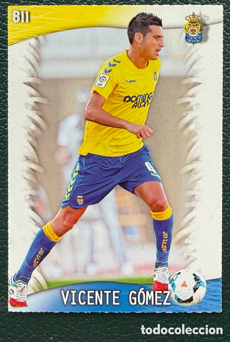 Figurine di Calcio: 811 VICENTE GOMEZ UD LAS PALMAS FICHAS ALBUM MUNDICROMO 2013 2014 13 14