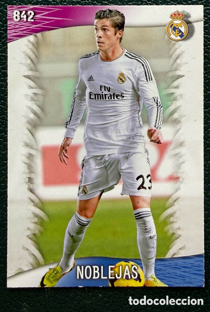 Figurine di Calcio: 842 NOBLEJAS REAL MADRID CASTILLA FICHAS ALBUM MUNDICROMO 2013 2014 13 14