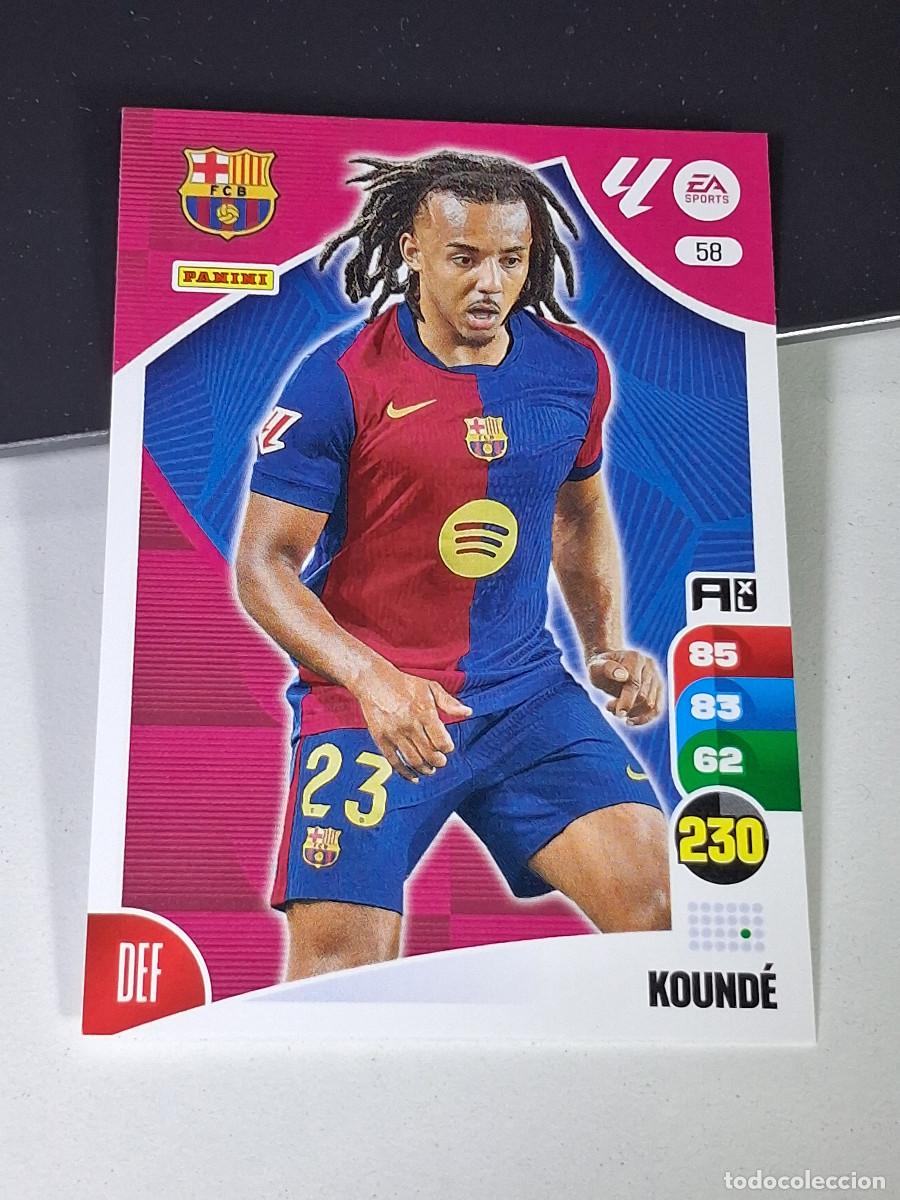 Cromos de f&uacute;tbol: A6 58 KOUNDE BARCELONA BAR&Ccedil;A LIGA ADRENALYN XL 2024 2025 24 25 PANINI