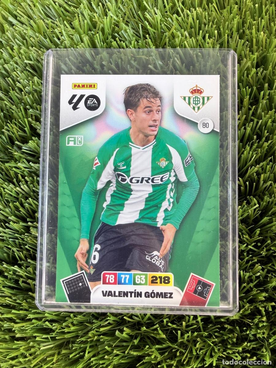 Cromos de F&uacute;tbol: N&ordm; 80 Valent&iacute;n G&oacute;mez Real Betis Adrenalyn XL 25 26