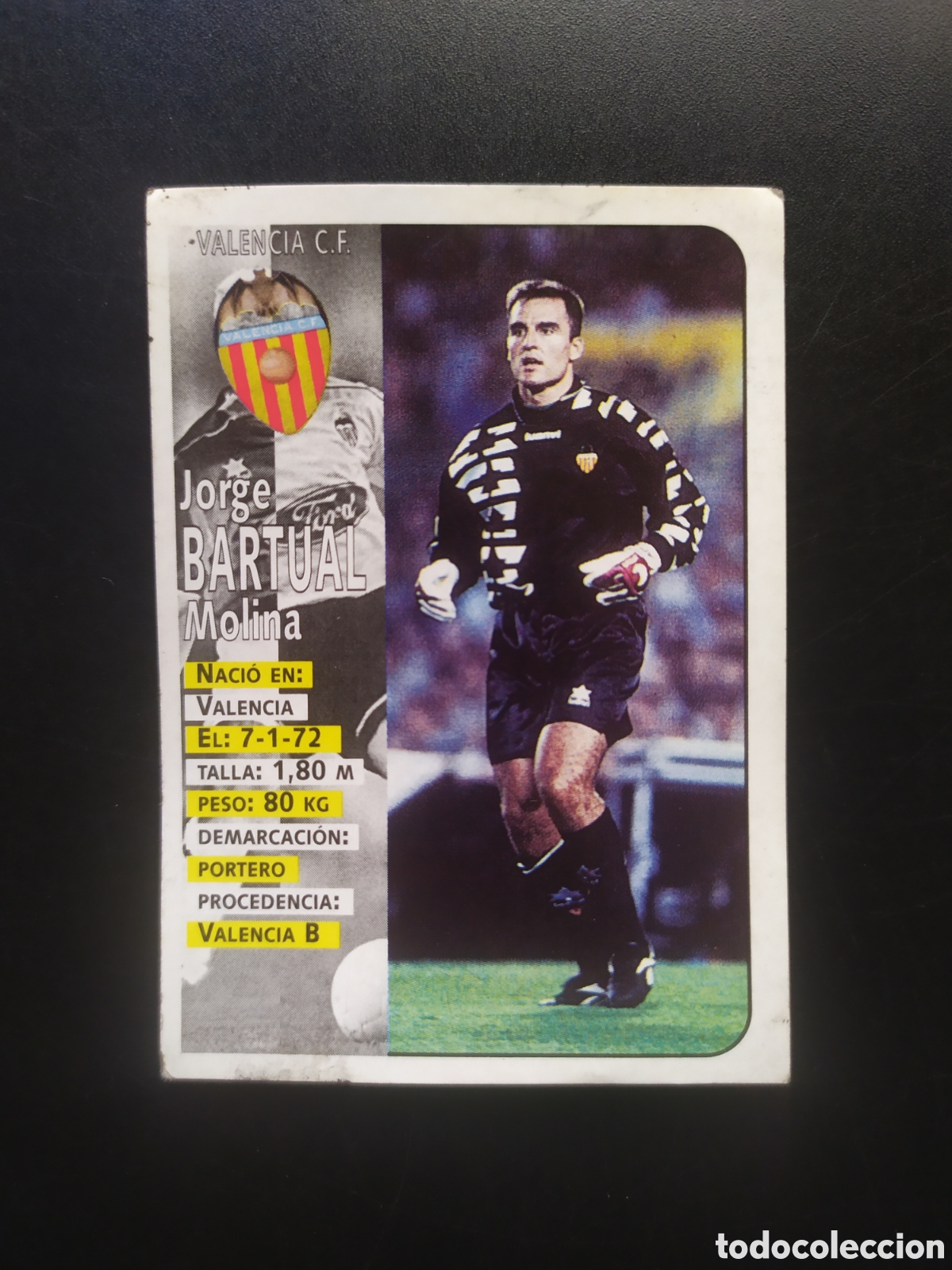 Cromos de F&uacute;tbol: Liga 1998 1999 98 99 panini sports Bartual n&deg; 162 Valencia